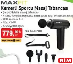 MAXFİT KEMERLİ SPORCU MASAJ TABANCASI MAXFİT KEMERLİ SPORCU MASAJ TABANCASI